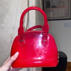 PATENT LEATHER MINI BAG
